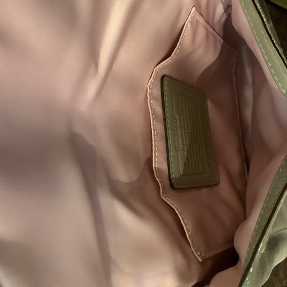 COACH Metallic GOLD Crossbody Purse - Picture 5 of 5